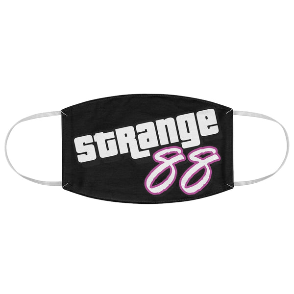 Strange 88 Retro Logo Fabric Face Mask - Black