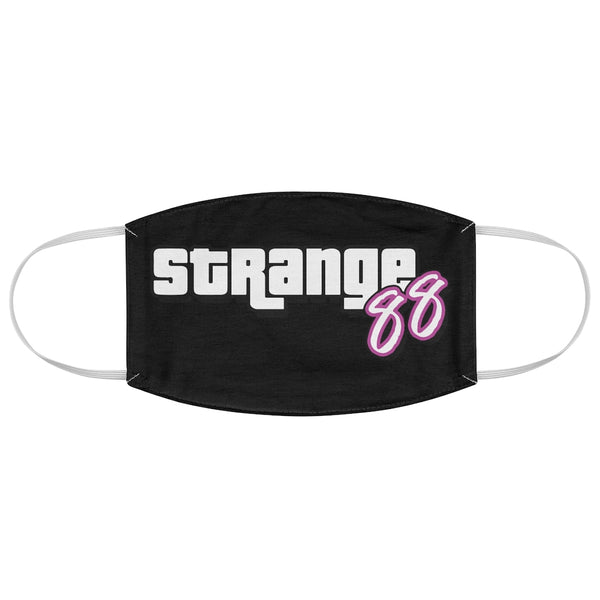 Strange 88 Retro Logo Fabric Face Mask - Black