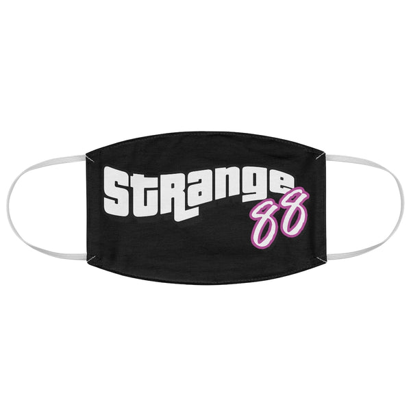 Strange 88 Retro Logo Fabric Face Mask - Black