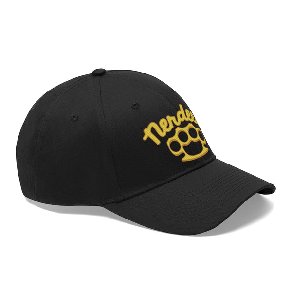 Nerdee's Brass Knuckles (Gold Design 02) - Unisex Twill Hat