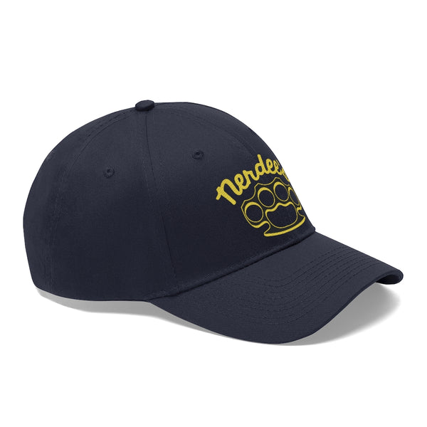 Nerdee's Brass Knuckles (Gold Design 01) - Unisex Twill Hat