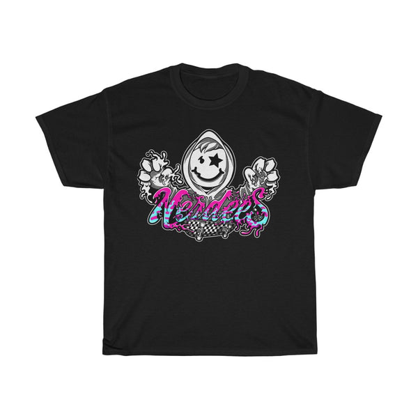 Nerdee's Game & Skate Shop Mascot (Design 01) - Unisex Heavy Cotton Tee