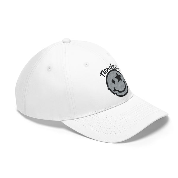 Nerdee's Official logo (BLK/SILVER) - Unisex Twill Hat