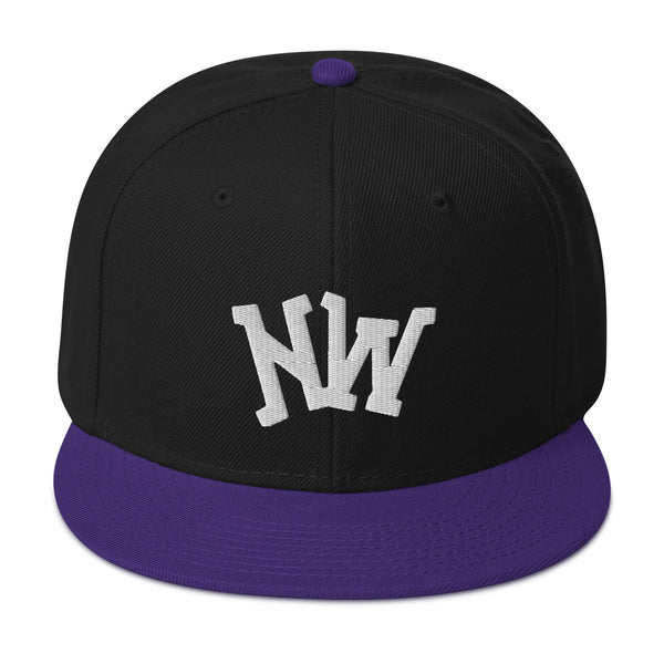 Nerdee's World Logo (White) Otto Snapback Hat